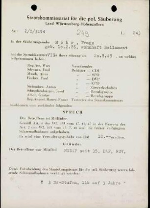 Mohr, Franz
