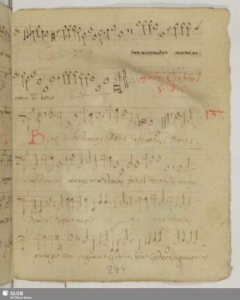 Gabrieli, Andrea: Benedictus Dominus Deus