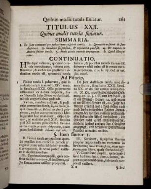 Titulus XXII. Quibus modis tutela finiatur