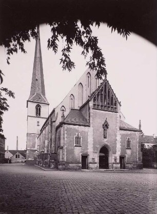 Crimmitschau, Stadtkirche : Crimmitschau. Stadtkirche St. Laurentius. Ansicht von Nordwesten