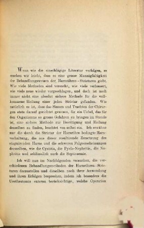 Beitrag zur Nachbehandlung der Urethrotomia externa ...