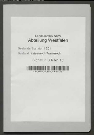 Verkauf eines Stück Ackerlandes, gt. Spiegelberg, in Asbeck an Bernh. Heinr. Specking in Asbeck (Nr. 1257).