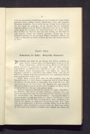 Vierter Brief. Behandlung der Pocken. Polizeiliche Schutzmittel.