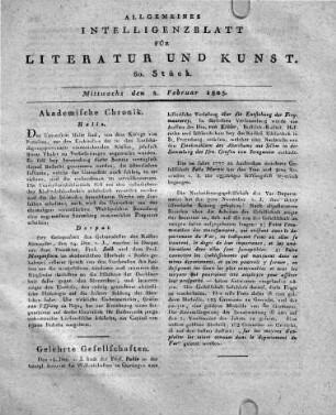 1803-02-02 : 60. Stück