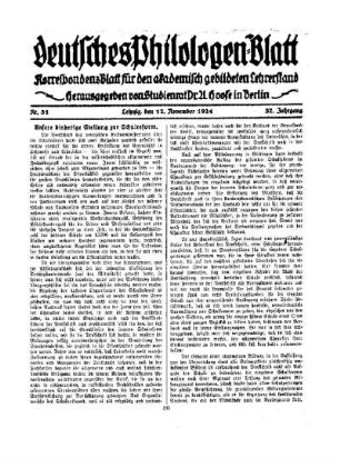 Unsere bisherige Stellung zur Schulreform