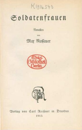 Soldatenfrauen : Novellen