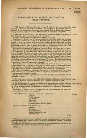 Report of the commissioners appointed to inquire into the municipal corporations in England and Wales. Appendix 1. 1835
