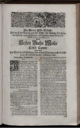 Des Ersten Buchs Mosis Erses Capitel.