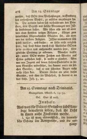478-487, Am 15. Sonntage nach Trinitatis.