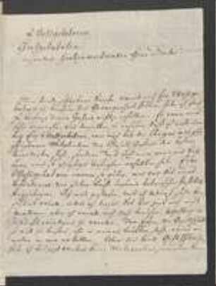 Brief von Jacob Friedrich Wilhelm Demler an Johann Jacob Kohlhaas