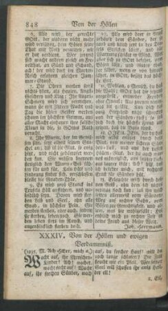 XXXIV. Von der Höllen und ewigen Verdammniß