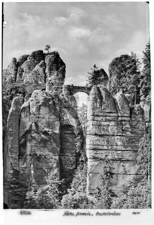 Blick auf die Basteibrücke