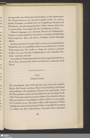 Elftes Kapitel. 1730. Fehres Verrat