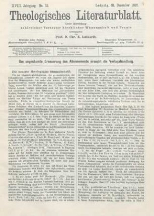 617-620 Die neueste theologische Sammelschrift