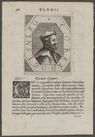 Bildnis des Conrrado Gesnero