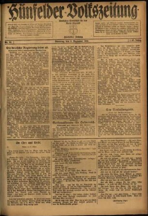 Ausgabe vom Dienstag, den 02. Dezember 1919.