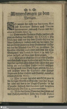 Anmerckungen zu dem Vorigen
