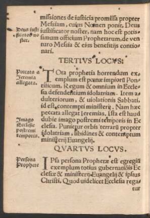 Tertius Locus.