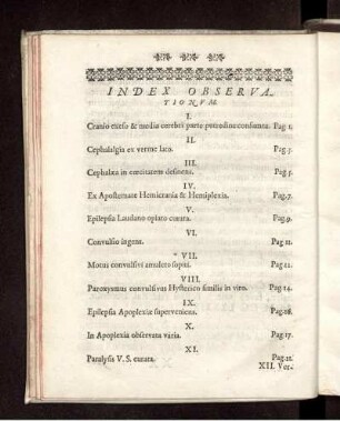 Index Observationum (I. - C.)