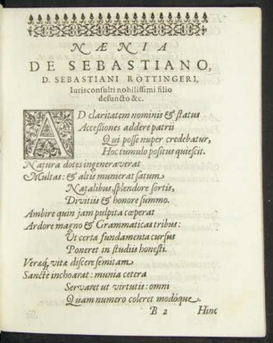 Naenia De Sebastiano ...