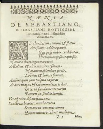 Naenia De Sebastiano ...