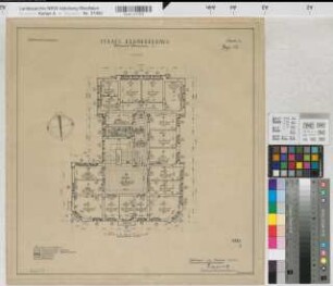 Münster (Münster) Behördenhaus (ehem. Konsistorium) Bl. 3 Grundriß 1. Obergeschoß 1950 1 : 100 47 x 46 Zeichnung Hochbauamt Münster