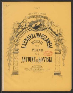 Karnaval warszawski : mazourka pour piano : op. 153