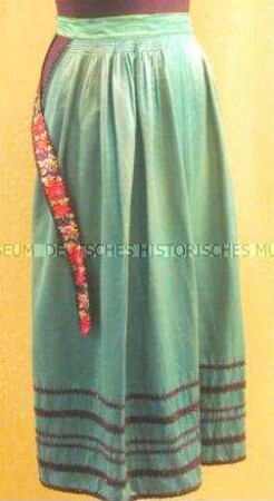 Schürze mit Liefband - Fläming-Tracht aus dem "Ländicken"