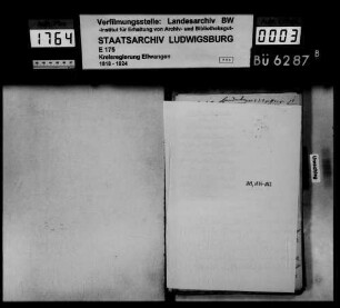 Verwendung des Vermögens der aufgelösten Zünfte, OA Öhringen