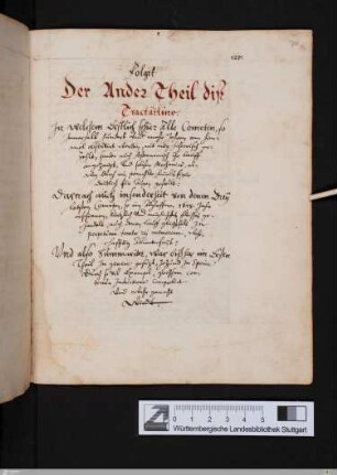 Der Ander Theil diß Tractätlins