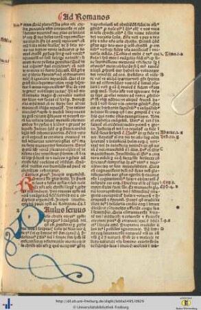 Epistola beati pauli apostoli ad Romanos