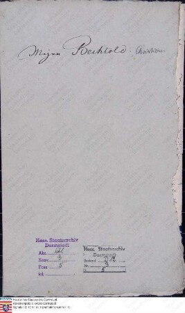 Bechtold, Christian, Hauptmann