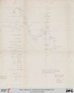Map of the coast of India