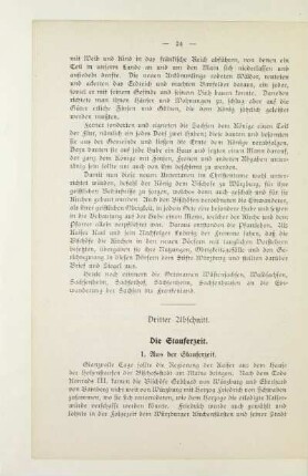 Dritter Abschnitt. Die Stauferzeit