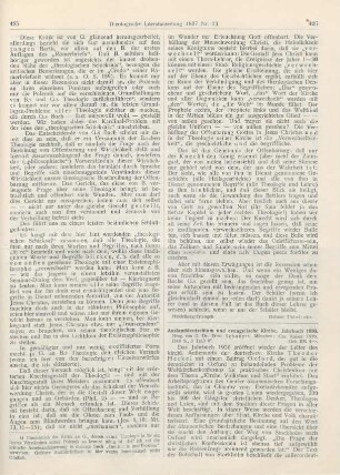 426-427 [Rezension] Auslandsdeutschtum und evangelische Kirche. Jahrbuch 1936