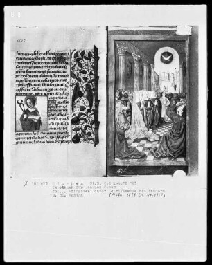 Lateinisches Gebetbuch mit Kalendarium — Pfingsten