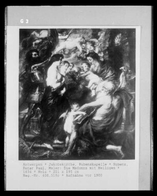 Die Madonna mit Heiligen