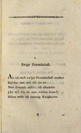 Sinngedichte, Zweytes und leztes Bändchen