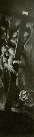 Flügelaltar (geöffnet): Mittelbild Gefangennahme Christi, Innenseiten Engel mit Leidensgeräten