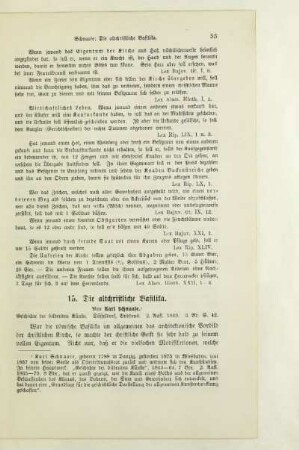 15. Die altchristliche Basilika
