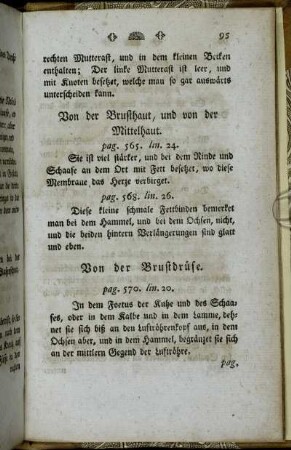 Von der Brusthaut, und von der Mittelhaut. - Von der Brustdrüse.