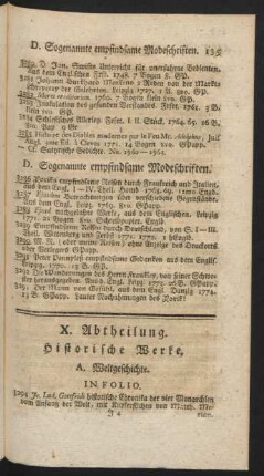 X. Abtheilung. Historische Werke.