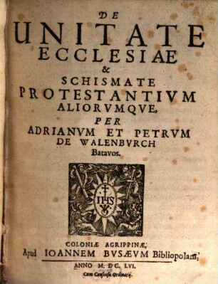 De unitate ecclesiae et schismate