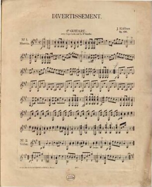 Divertissement ou recueil de plusieurs pièces : Op. 196