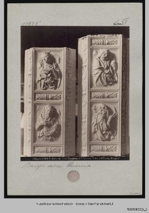 Hauptportal von San Petronio : Reliefs im linken Portalgewände