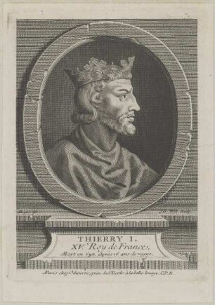 Bildnis des Thierry I. de France