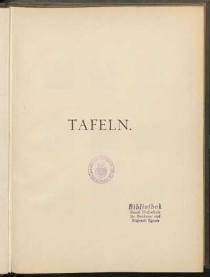 Tafeln. [I - CIV]