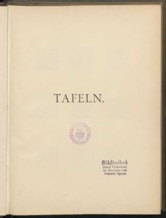Tafeln. [I - CIV]