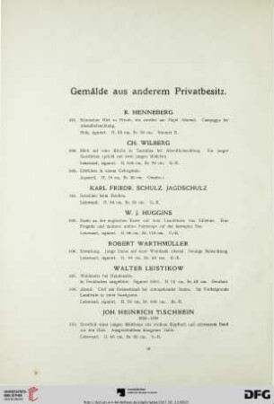 Gemälde aus anderem Privatbesitz (Nr. 101-171)
