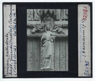 Amiens, Kathedrale Notre Dame : Südliches Querschiffsportal, Vierge Dorée